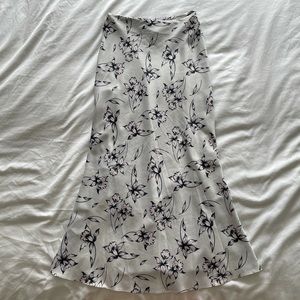 ASOS floral midi skirt